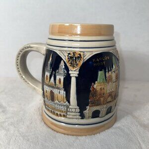 Korbel Beer Stein Mug By Risch-Lau & Gebr.Metz GmbH. Hand Made & Hand Painted